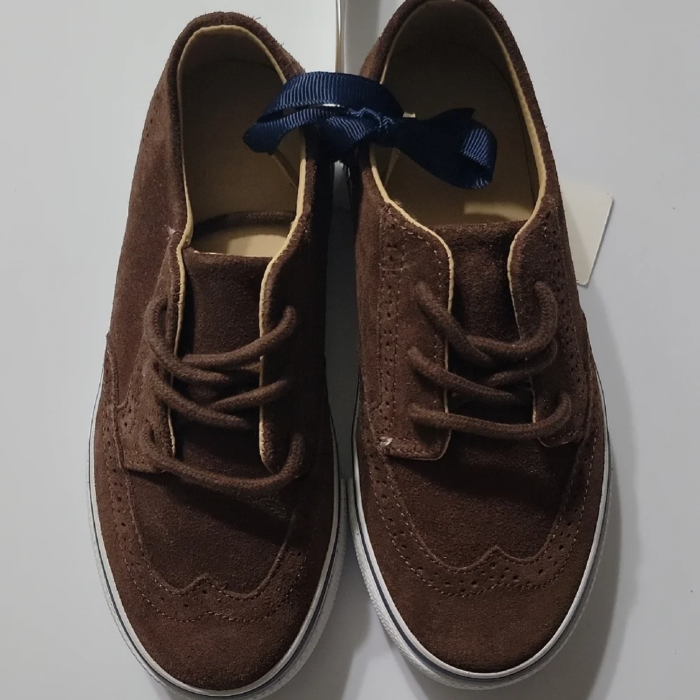 Brown Suede Kids' Sneakers